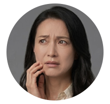 不調に悩む女性