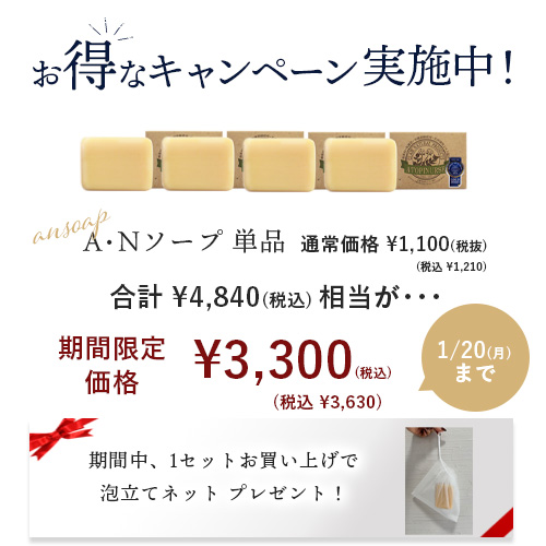 アトピナースソープ 100g 4個セット